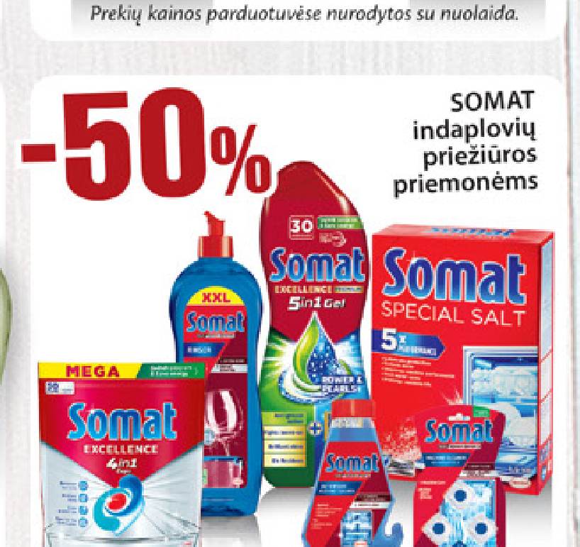 SOMAT indaplovių priežiūros priemonėms