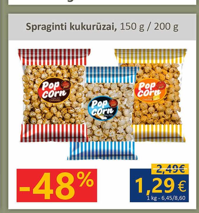 Spraginti kukurūzai, 150 g