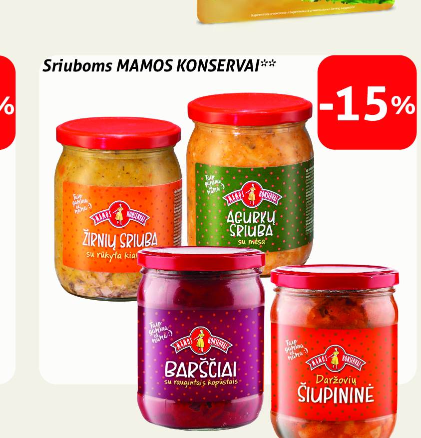 Sriuboms MAMOS KONSERVAI
