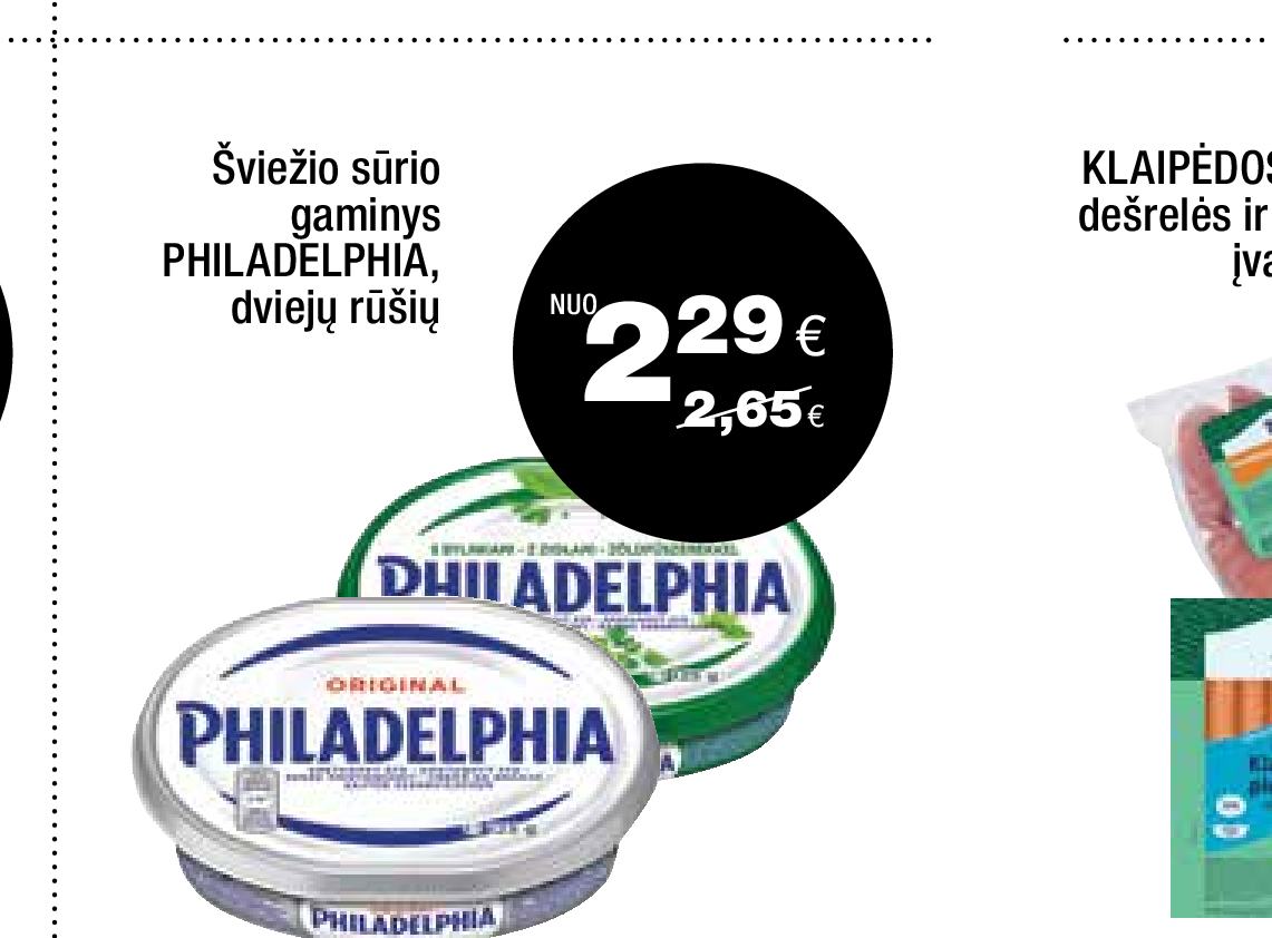Šviežio sūrio gaminys PHILADELPHIA