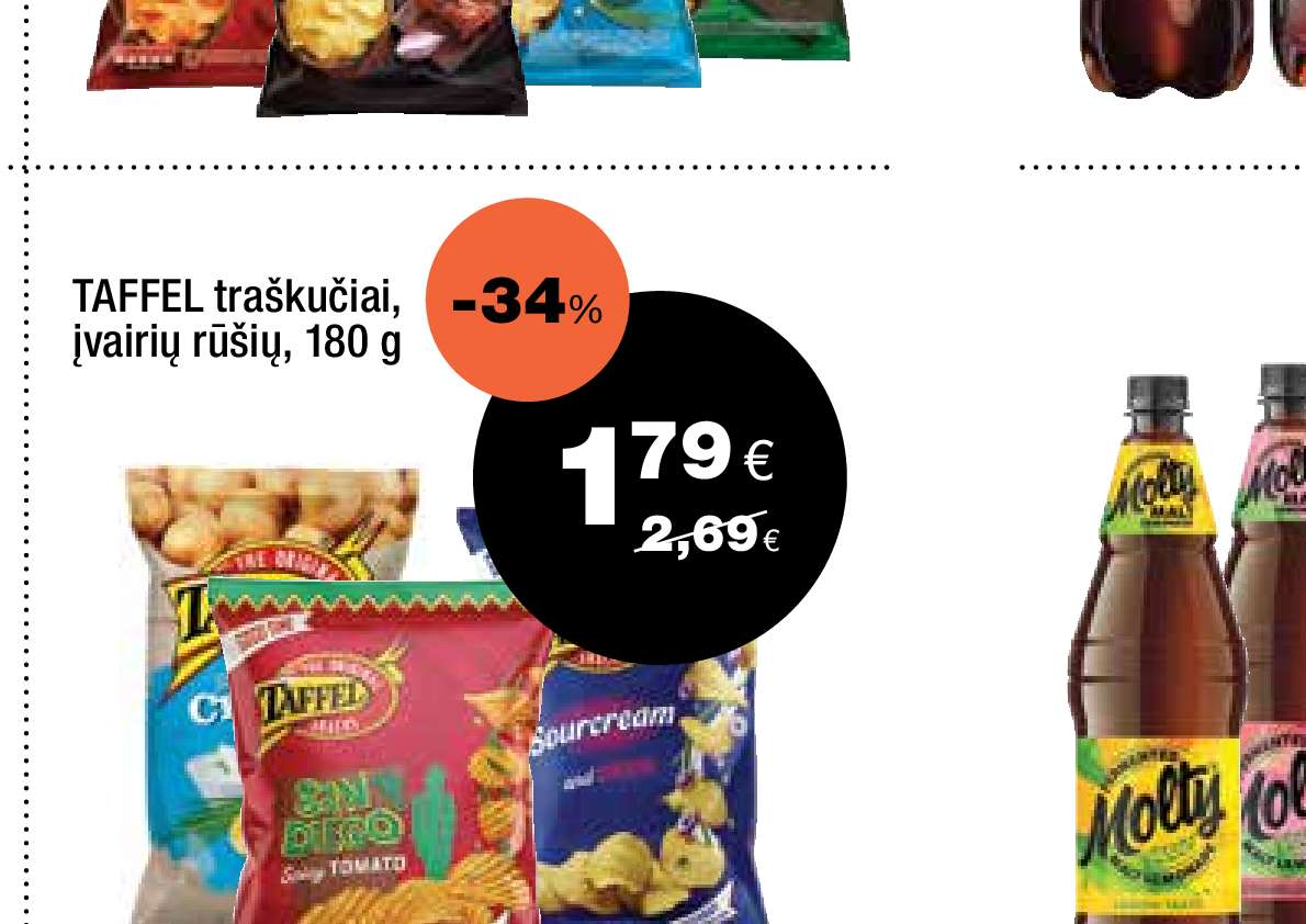 TAFFEL traškučiai, 180 g