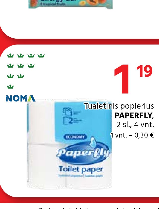 Tualetinis popierius PAPERFLY, 4 vnt