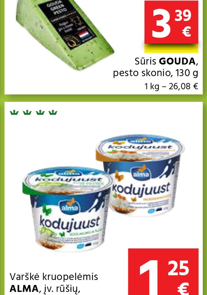 Varškė kruopelėmis ALMA, 200 g