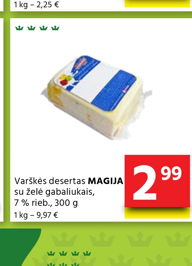 Varškės desertas MAGIJA, 300 g