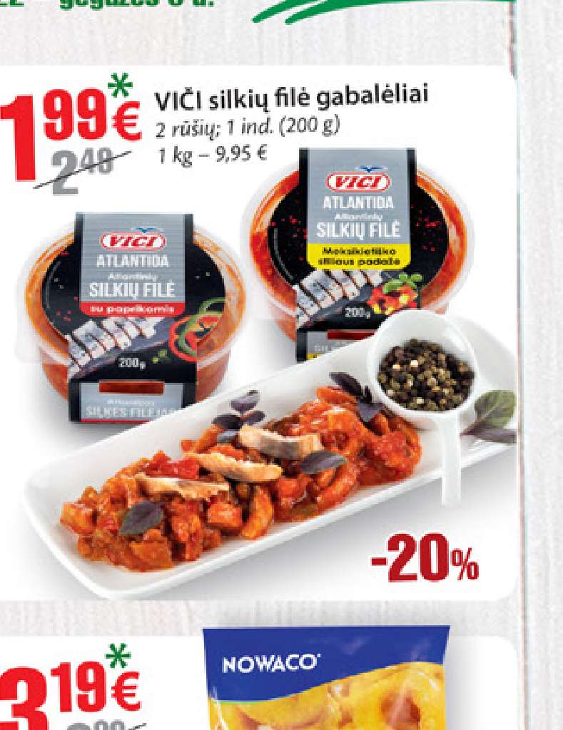 VIČI silkių filė gabalėliai, 200 g