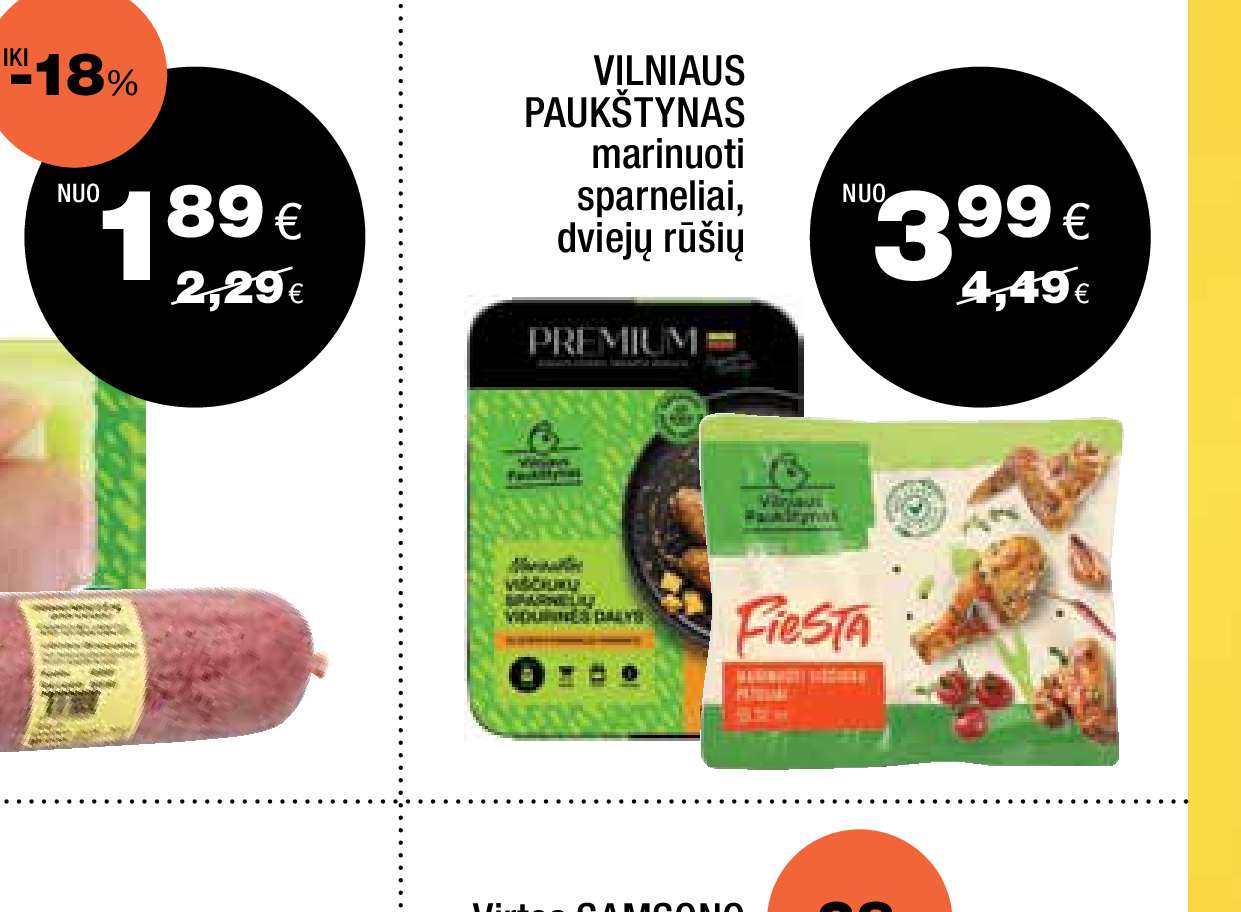 VILNIAUS PAUKŠTYNAS marinuoti sparneliai