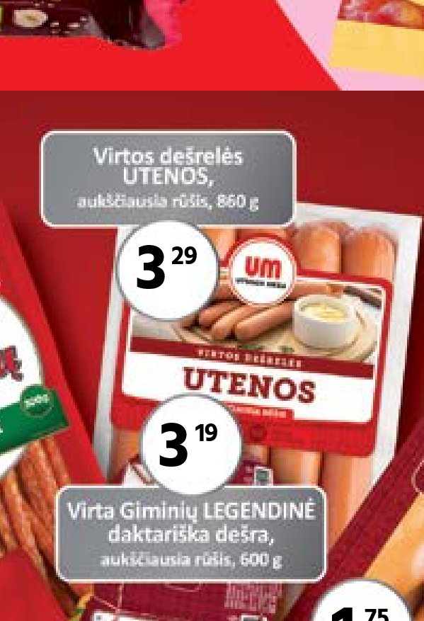 Virtos dešrelės UTENOS, 660 g