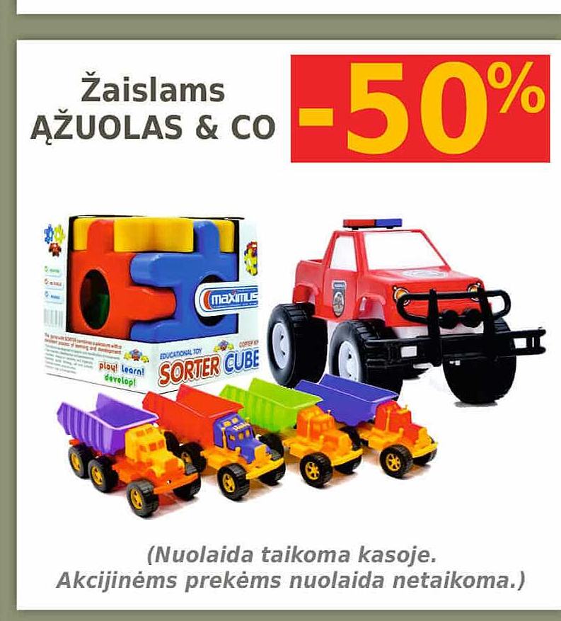 Žaislams ĄŽUOLAS & CO