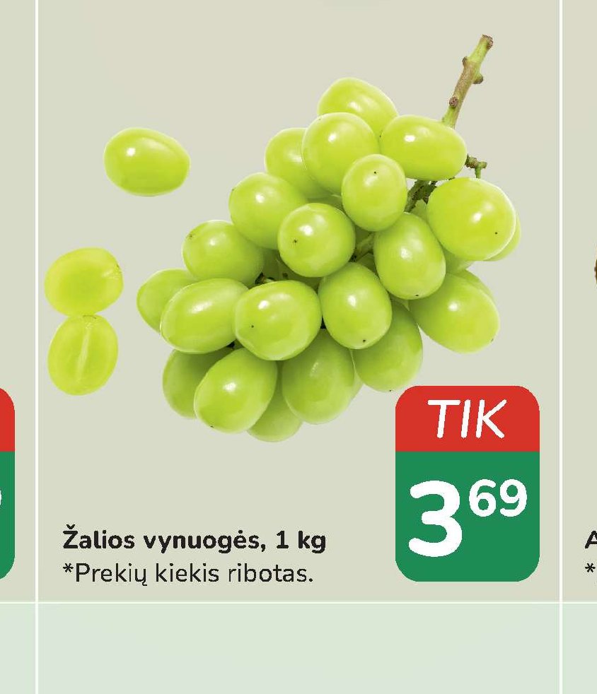 Žalios vynuogės, 1 kg