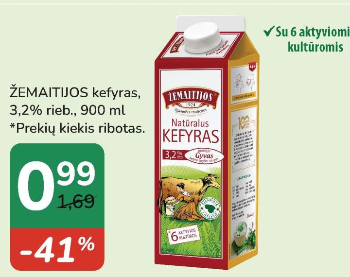 ŽEMAITIJOS kefyras, 900 ml